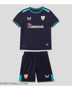 Billige Fotballdrakt Athletic Bilbao Replika Bortedraktsett Barn 2025-26 Kortermet (med bukser)